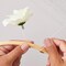 300 Pieces White 22 Gauge Floral Wire Stems for DIY Crafts, Artificial Flower Arrangements (16 in)